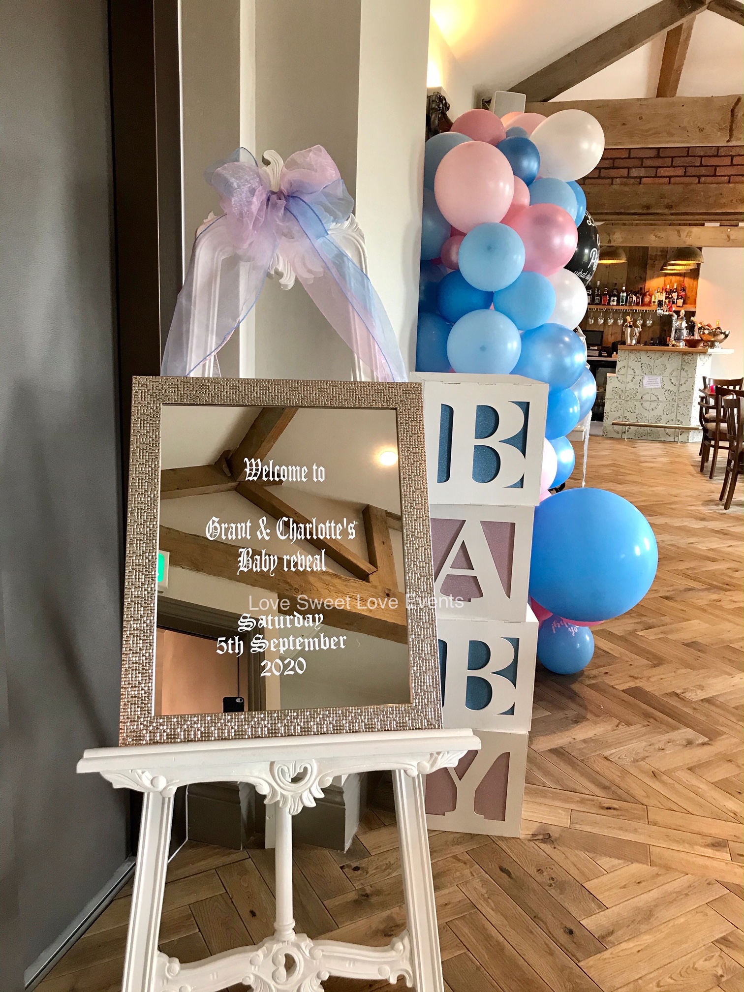 Baby shower decor packages in Leeds, York, Bradford, Huddersfield, West